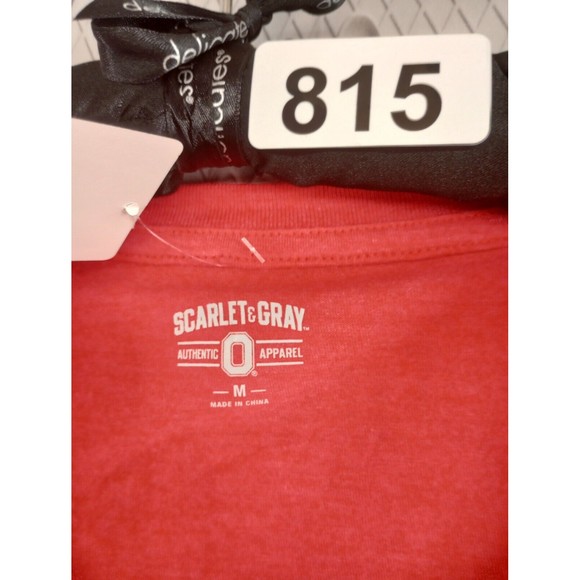 NWT Ohio State Women's Size Medium V-Neck Tee Red Collegiate Licensed Product - Picture 2 of 16